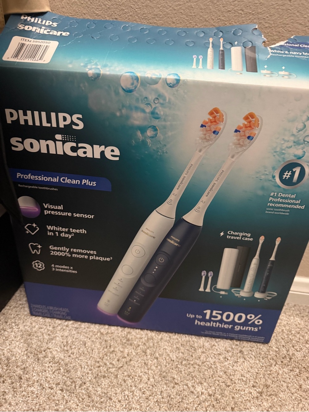 NWT Philips Sonicare Electric Toothbrush - only the White one available
